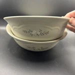 Vintage Pfaltzgraff Serving Bowls The Heirloom Pattern Set Of 2, 8.5 Inch. Fixed Price $19.99.