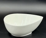 Red Vanilla White Teardrop Serving Bowl 8 X 9" 3.75" Fare FK000-224. Fixed Price $28.00.