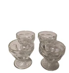 Vintage Dessert Bowls Dishes Glassware Sherbet Ice Cream Footed Pedestal 4 Pc. Fixed Price $13.99.