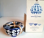 West Elm Indigo Cobalt Blue Tie Dye Nesting Stacking Bowls Set Of 3 New Box. Fixed Price $27.95.