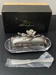 Michael Aram White Orchid Butter Dish & Spreader With Box. Fixed Price $99.00.