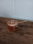 Mauviel 1830 Copper With Brass Handle Small Butter Warmer 1/2 In X Tall. Fixed Price $75.00.