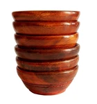 Serving Bowl Simple & Elegant Wooden Set Of 6, Multipurpose. Fixed Price $29.53.