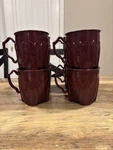 Vintage Fenwick By Dinex Carlisle 8OZ Insulated Mug Coffee Cup Usa Red. Fixed Price $15.99.
