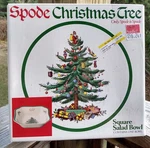 Spode Square Salad Bowl Christmas Tree. Fixed Price $45.50.