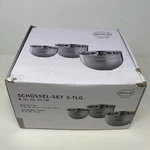 Sle Stainless Steel Mixing Bowl Set 3PC 1.7/3.3/5.7QT Silver. Fixed Price $119.99.