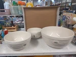 Set 3 Rare Rae Dunn Artisan Collection Nesting Mixing Bowls : Measure Roll. Fixed Price $119.99.