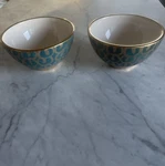 New. L'objet Fortuny Cereal Bowls Ashanti Teal SET-2. Fixed Price $200.00.