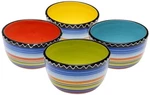 Certified International Tequila Sunrise Ice Cream Bowl 5.25" Set Of 4 Assorted. Fixed Price $51.99.