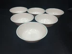 SET/6 Corning Corelle Forever Yours 1/4 Round Cereal Soup Bowls Pink Aqua. Fixed Price $34.84.