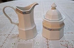 Vintage Christopher Stuart Southwest Porcelain Sugar And Creamer. Fixed Price $20.00.