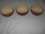 Lot Of Sango 5 1/2" Nova Brown 4933 Individual Deep Ice Cream Bowls. Fixed Price $19.99.