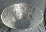 Vintage Coca Cola Coke Bottle Embossed Clear Glass Popcorn Snack Punch Bowl. Fixed Price $16.20.