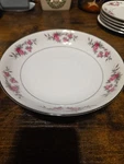 Vintage Kyoto Fine China Rose Garland 8047 Set Including 5 Saucers 2 Bowls.. Fixed Price $27.00.