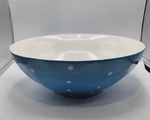 Maxwell Williams Sprinkle Blue 11" Salad Serving Mixing Popcorn Bowl Polka Dots. Fixed Price $26.88.