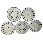 5 Pottery Barn Tiburon Individual Pasta Bowls 10" White & Blue. Fixed Price $38.99.
