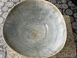Crate & Barrel Organic Centerpiece Pottery Bowl. Fixed Price $100.00.