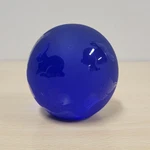 Arthur Court Cobalt Blue Rabbit Bunny Etched Frosted Glass Paper Weight. Fixed Price $37.99.