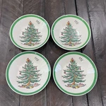 Spode Christmas Tree Fruit Bowls Set Of S3324-F Green Trim England Ceramic. Fixed Price $44.99.