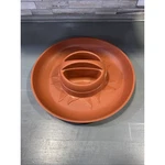 Nordic Microware Microwave Chip Dip Snack Server Bowl Sport Food Party Tray. Fixed Price $7.99.