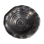 Ihi Salad Bowl Spiral Pattern Metal Made India - Heavy 10 Inch Signed. Fixed Price $20.00.