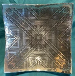 Wendell August Geometric Western Platter Square Plate Forged Aluminum Euc. Fixed Price $25.00.