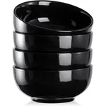 Bowl Set 4 Pieces Black Royal Norfolk Ceramic Kitchen Dining. Fixed Price $34.50.