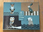 Magpie *tom Frost* "dusk Wildlife," Set Of 4 Extra Large Table Placemats. Fixed Price $25.00.
