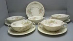 Haviland Apple Blossom Cream Soup Bowl Ten Piece Set 5 Cups Saucers. Fixed Price $149.95.