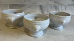 Apilco France Lion Head Soup Bowls Set 3 White Porcelain French Bistro. Fixed Price $74.99.