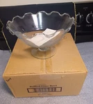 Southern Living At Home Clear Glass Ruffled Bowl Nib 41007. Fixed Price $30.00.