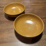 Set Of 2 Lindt Stymeist Craftworks Honey Mustard Yellow Bowls Cereal Salad. Fixed Price $75.00.