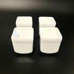 Pier 1 White Porcelain Mini Square Dipping Sauce Bowls Set Of 4 Condiment. Fixed Price $14.95.