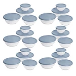 Sterilite Nesting Mixing Covered Bowl With Lids, Washed Blue, (set Of 6). Fixed Price $45.99.
