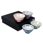 Hinomaru Japanese Porcelain Rice Bowl Seikaiha Neko Cats 10OZ 4.5" 4-PIECE Set. Fixed Price $32.94.