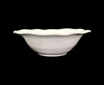 Squared 12 In. Ruffled White Melamine Round Serving Bowl. Fixed Price $35.00.