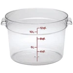 Cambro RFSCW12135 Camwear Clear Round Qt Storage Container. Fixed Price $38.71.