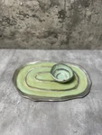 Michael Wainwright Small Green Bowl & Platter Eggshell Collection?. Fixed Price $89.99.