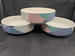 Mikasa Tempo Eighty Video CE906 Serving Bowls Set 3 8 1/4 Diameter. Fixed Price $30.00.