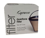 Capresso Goldtone Coffee Filter #750.09 Reusable Size 4 Cone Fits 8, 10, 12 Cup. Fixed Price $10.00.