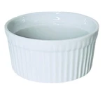 Bia Cordon Bleu Classic White Smooth Ribbed Bakeware 4" Ramekin Souffle Dish New. Fixed Price $8.67.