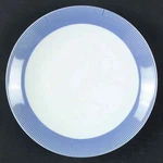 Crate & Barrel Pinstripe Blue Salad Plate 4986869. Fixed Price $59.99.