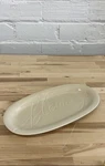 Blessings Hallmark Platter Ceramic Oval Tan Cream. Fixed Price $25.00.