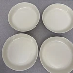 Lenox Solitaire Ivory W/ Platinum China Soup Bowl, Dessert 7 1/2", Set Of 4. Fixed Price $48.00.