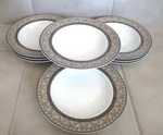 Studio Nova Courtyard 9 1/8" Rimmed Soup Bowls Y0281 Set Of. Fixed Price $49.99.