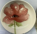 Set Of 2 Red Poppy Salad Bowls Royal Stafford England 8 3/4 " New Nwt. Fixed Price $26.95.