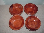 (22) Vintage Intedge Formosa Wood Woven Salad Server Bowl Snack 6 Lot Clean. Fixed Price $34.99.
