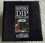 Gourmet Du Village Bistro Two Piece Dip Chiller Black In Color Keeps Chilled. Fixed Price $15.99.