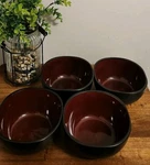 Gibson Square Soho Lounge Red SET/4 Cereal Soup Bowls 6 "X3" Euc. Fixed Price $25.64.