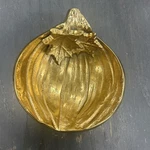 Julia Knight Pumpkin 5 Gold Bowl. Fixed Price $42.00.